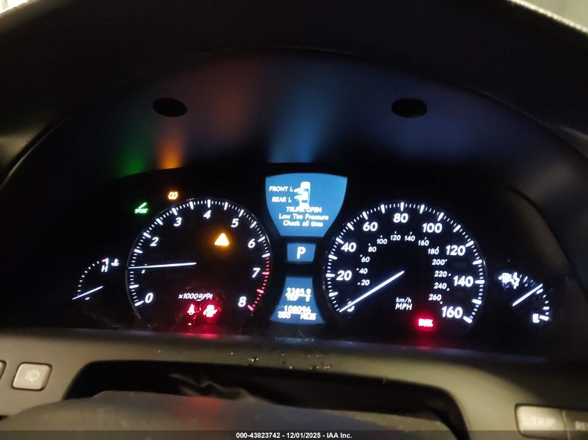 2009 Lexus Ls 460 VIN: JTHCL46F395000810 Lot: 43823742