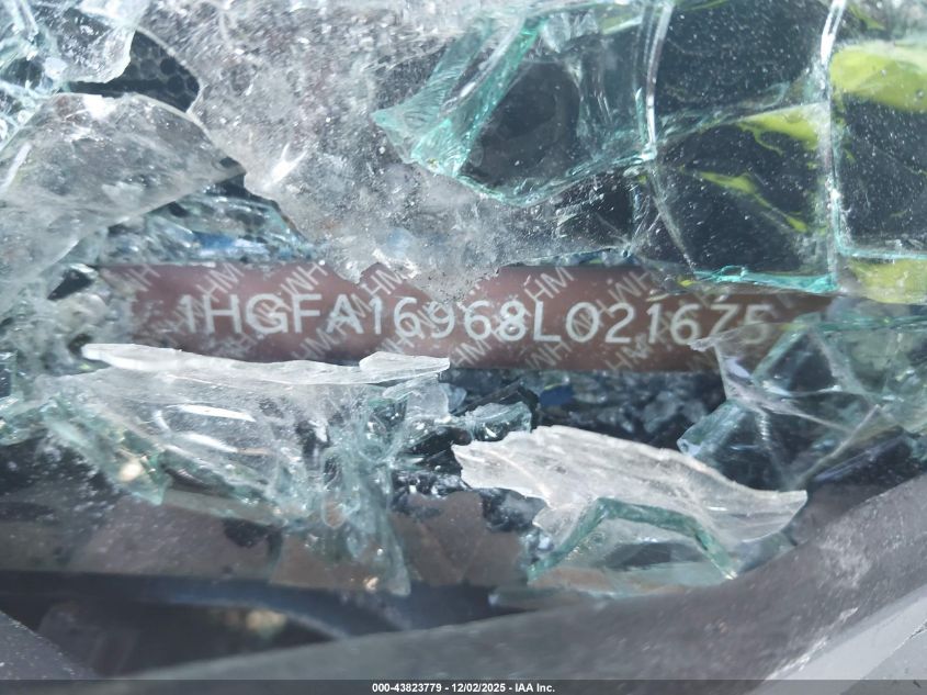 2008 Honda Civic Ex-L VIN: 1HGFA16968L021675 Lot: 43823779