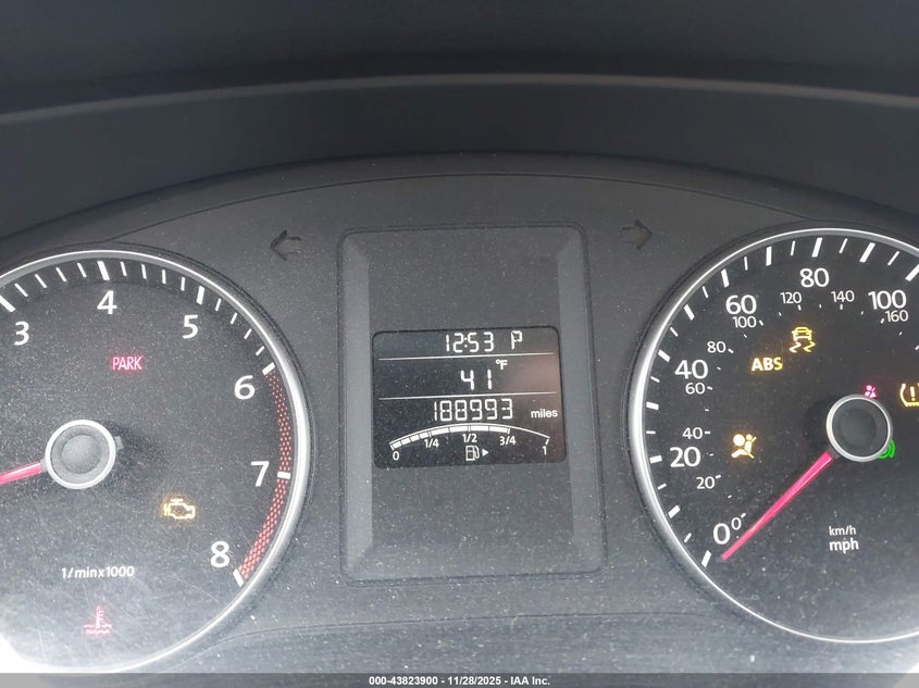 2012 Volkswagen Jetta 2.5L Se VIN: 3VWDP7AJ0CM352913 Lot: 43823900