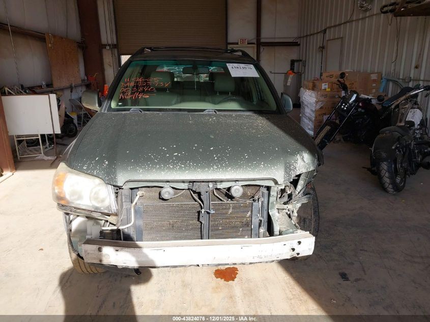 2007 Toyota Highlander Hybrid Limited V6 VIN: JTEHW21A370039840 Lot: 43824076