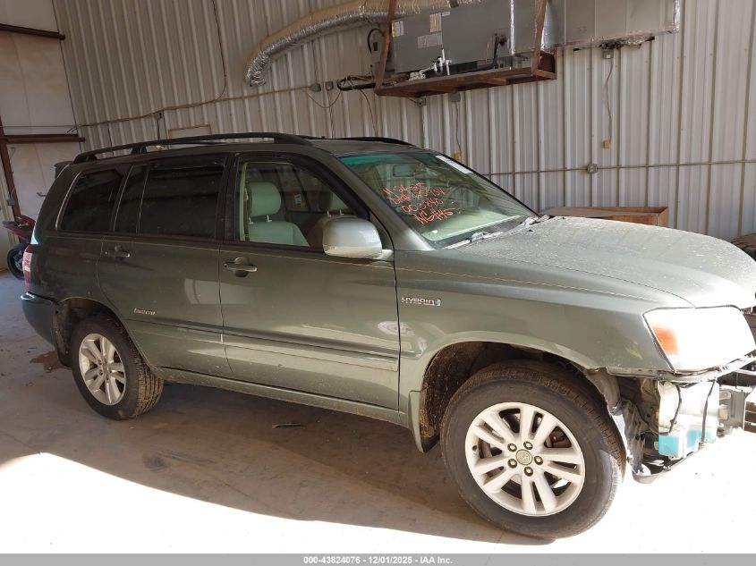 2007 Toyota Highlander Hybrid Limited V6 VIN: JTEHW21A370039840 Lot: 43824076
