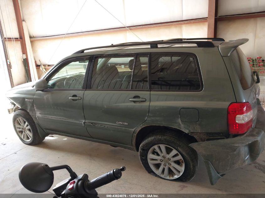 2007 Toyota Highlander Hybrid Limited V6 VIN: JTEHW21A370039840 Lot: 43824076