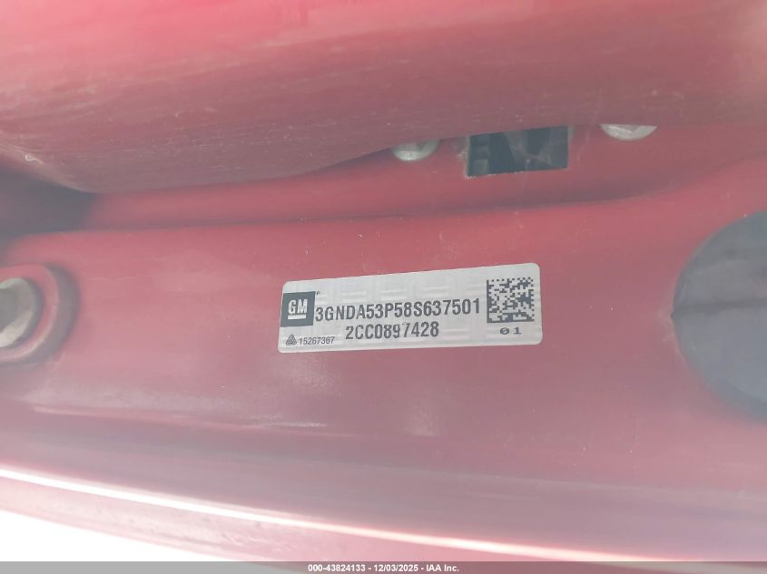 2008 Chevrolet Hhr Lt VIN: 3GNDA53P58S637501 Lot: 43824133