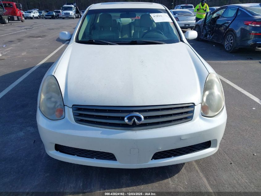 2006 Infiniti G35 VIN: JNKCV51E96M505055 Lot: 43824163