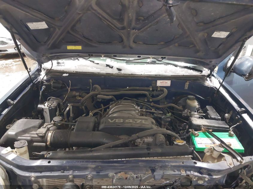 2002 Toyota Sequoia Sr5 V8 VIN: 5TDBT44A32S058517 Lot: 43824178