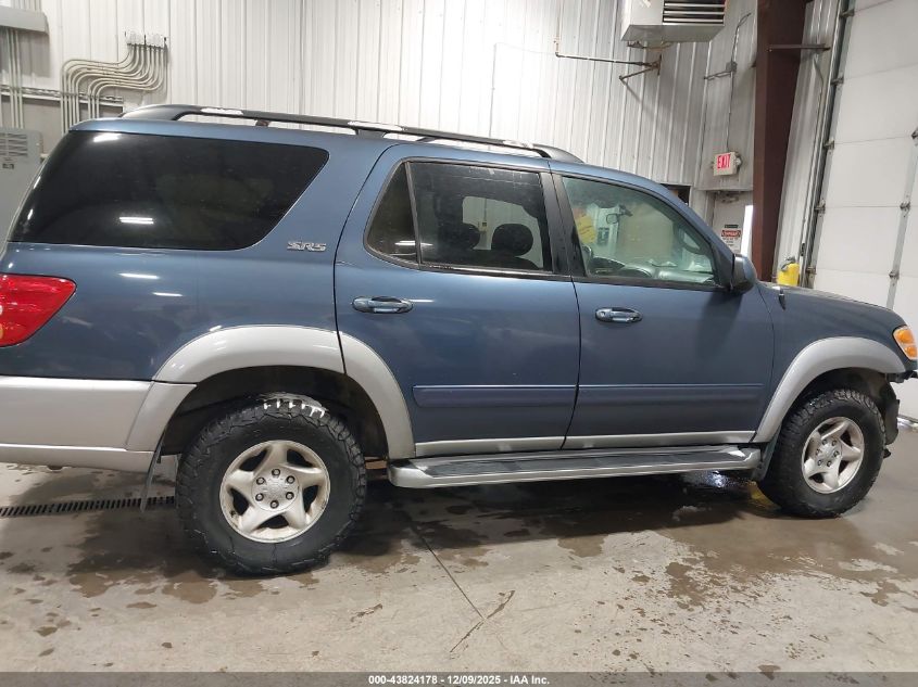 2002 Toyota Sequoia Sr5 V8 VIN: 5TDBT44A32S058517 Lot: 43824178