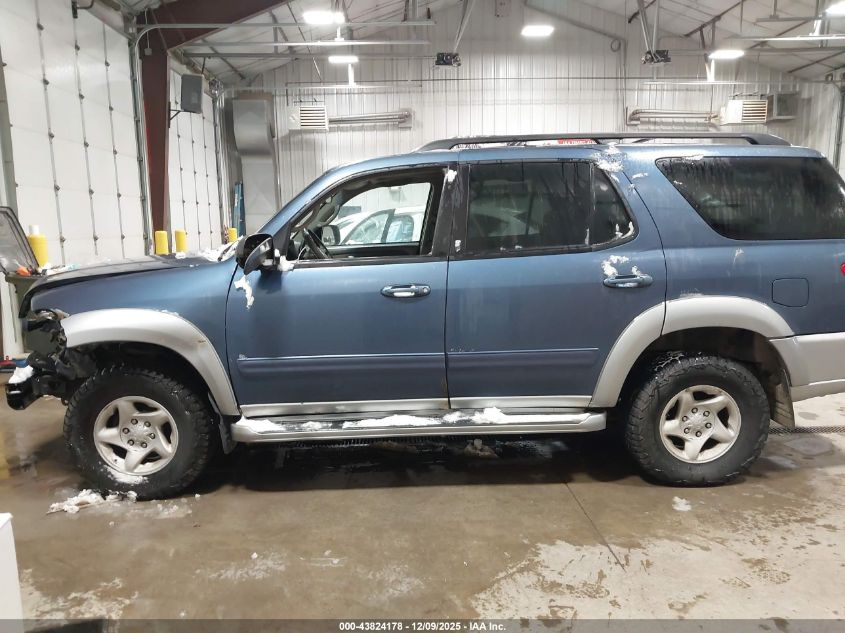 2002 Toyota Sequoia Sr5 V8 VIN: 5TDBT44A32S058517 Lot: 43824178