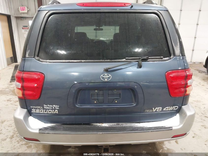 2002 Toyota Sequoia Sr5 V8 VIN: 5TDBT44A32S058517 Lot: 43824178