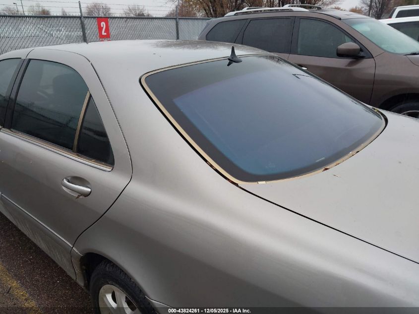 2003 Mercedes-Benz S 500 VIN: WDBNG75J63A366294 Lot: 43824261