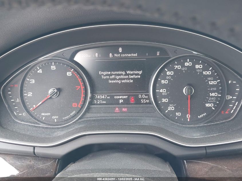 2019 Audi Q5 45 Premium VIN: WA1ANAFY6K2038553 Lot: 43824291