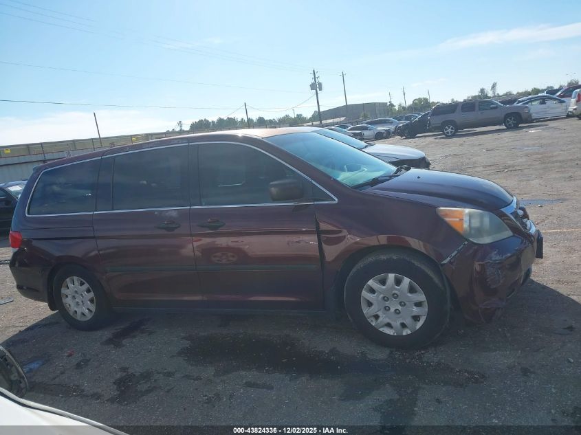 2009 Honda Odyssey Lx VIN: 5FNRL38289B029539 Lot: 43824336