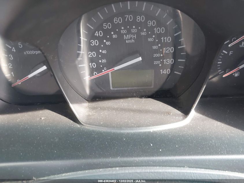 2008 Kia Spectra Ex VIN: KNAFE121885500443 Lot: 43824402