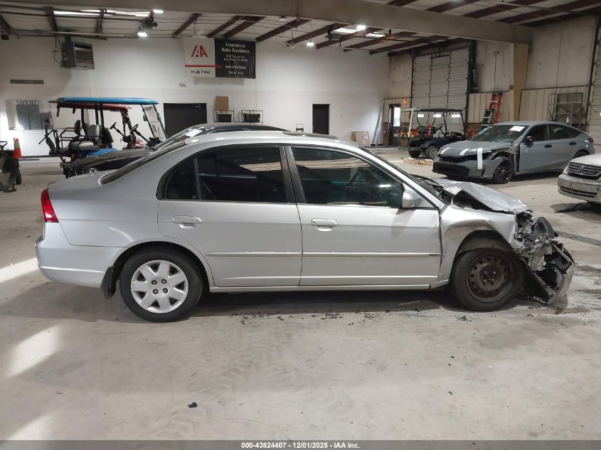 2002 Honda Civic Ex VIN: 1HGES26792L002199 Lot: 43824407