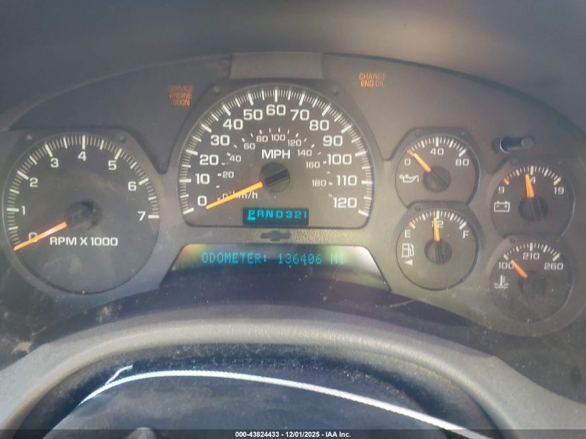 2002 Chevrolet Trailblazer Ext Lt VIN: 1GNES16S426114122 Lot: 43824433