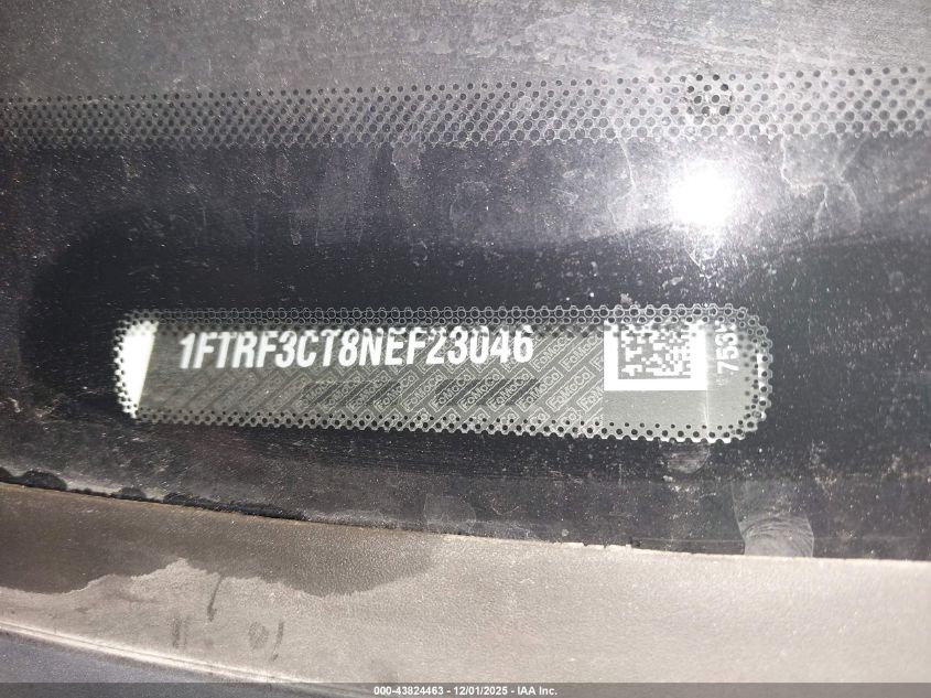 2022 Ford F-350 Xl VIN: 1FTRF3CT8NEF23046 Lot: 43824463