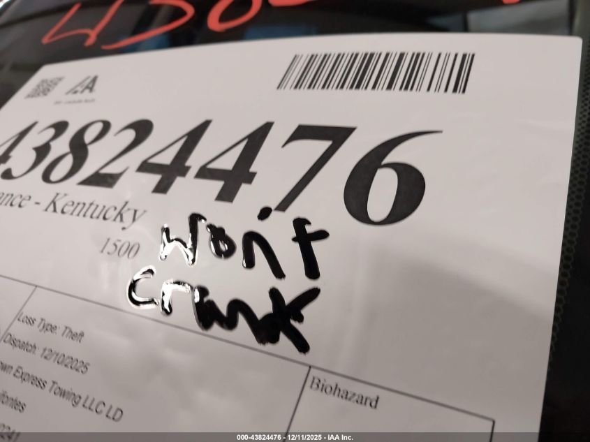 2013 Ram 1500 Sport VIN: 1C6RR6HT2DS581355 Lot: 43824476