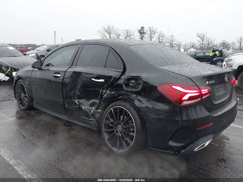 2021 Mercedes-Benz A 220 VIN: W1K3G4EB7MJ284985 Lot: 43824505
