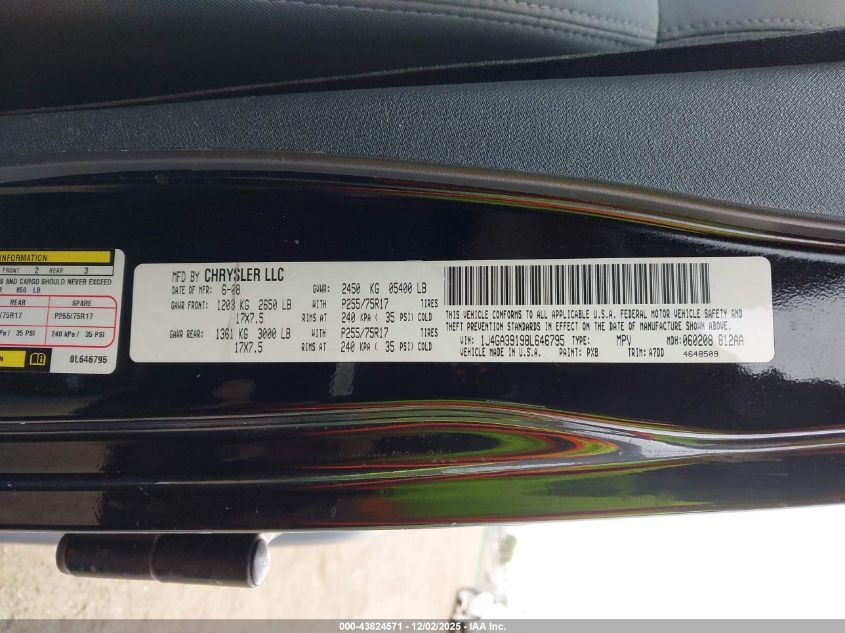 2008 Jeep Wrangler Unlimited X VIN: 1J4GA39198L646795 Lot: 43824571