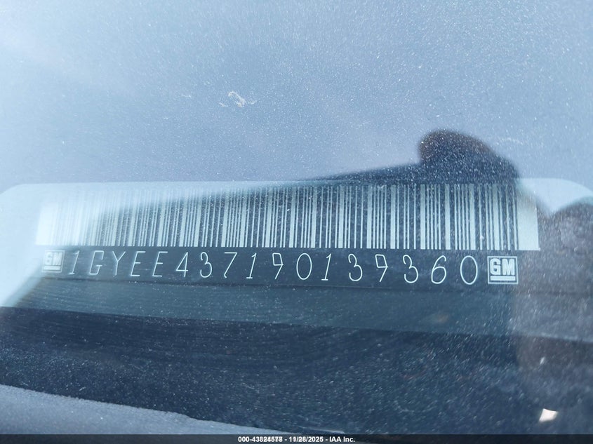 2009 Cadillac Srx V6 VIN: 1GYEE437190139360 Lot: 43824578