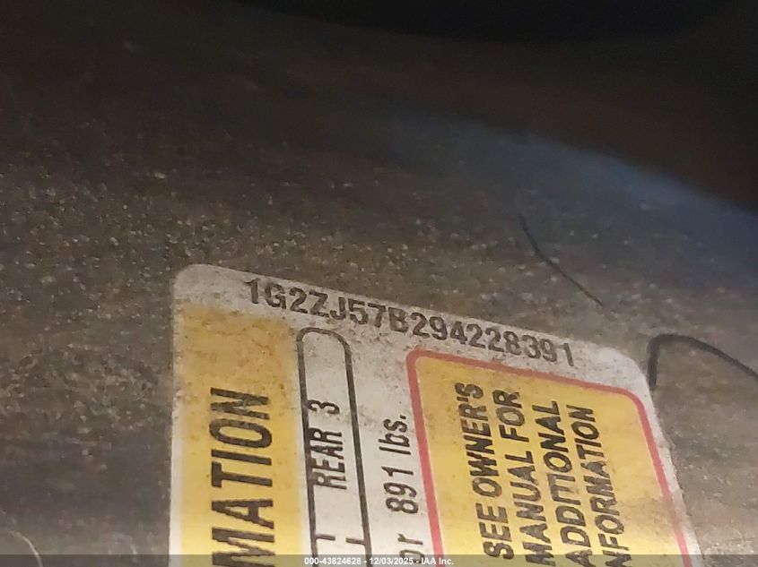 2009 Pontiac G6 New Se VIN: 1G2ZJ57B294228391 Lot: 43824628