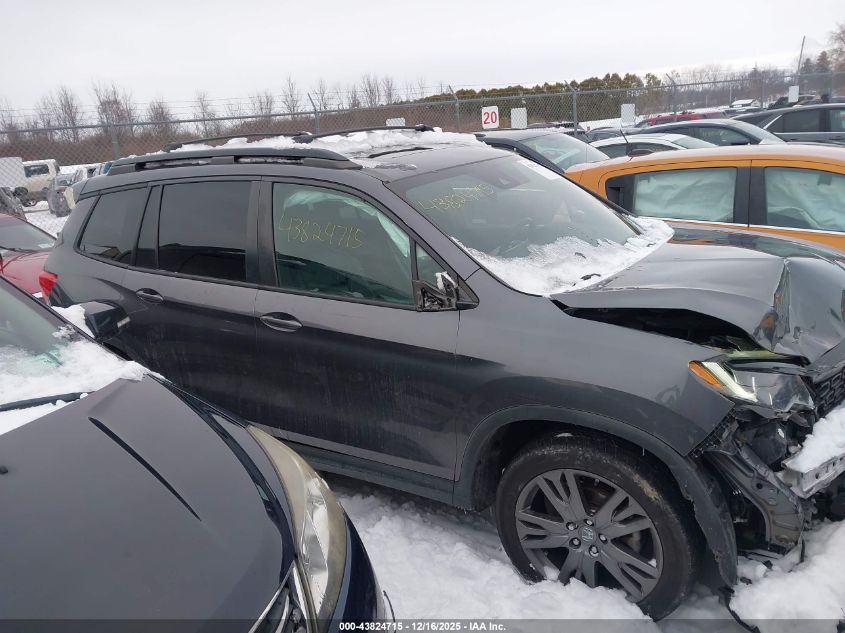 2020 Honda Passport Awd Ex-L VIN: 5FNYF8H56LB002308 Lot: 43824715