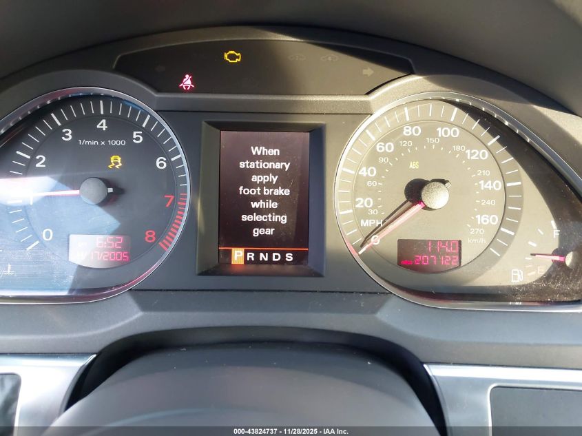 2006 Audi A6 3.2 VIN: WAUDG74F36N070797 Lot: 43824737