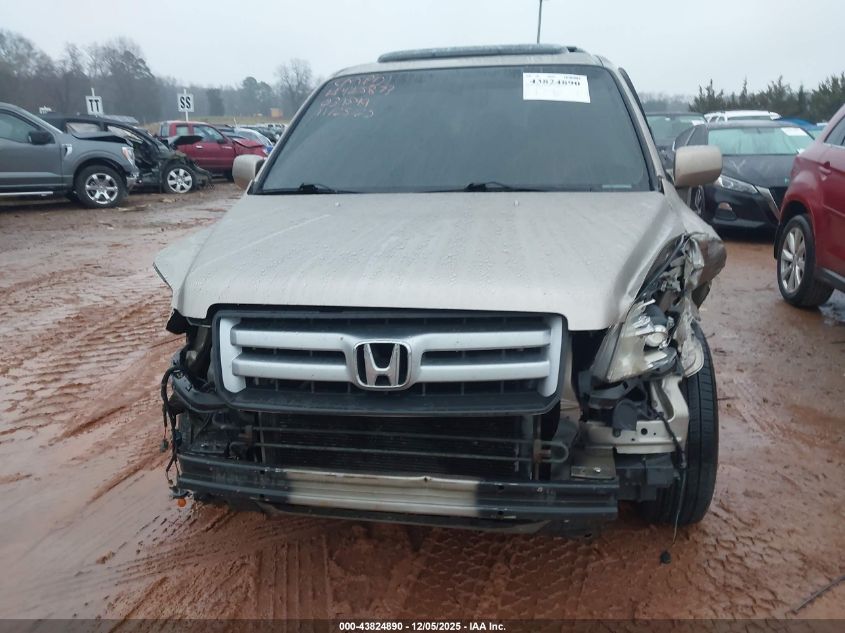2007 Honda Pilot Ex-L VIN: 5FNYF28587B031649 Lot: 43824890