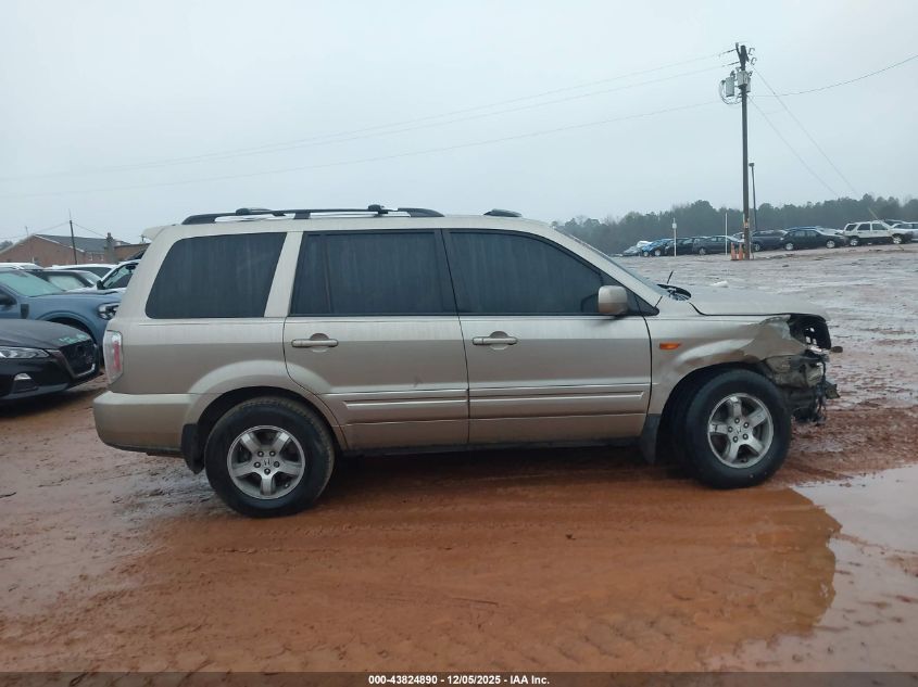 2007 Honda Pilot Ex-L VIN: 5FNYF28587B031649 Lot: 43824890