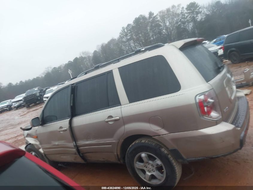 2007 Honda Pilot Ex-L VIN: 5FNYF28587B031649 Lot: 43824890