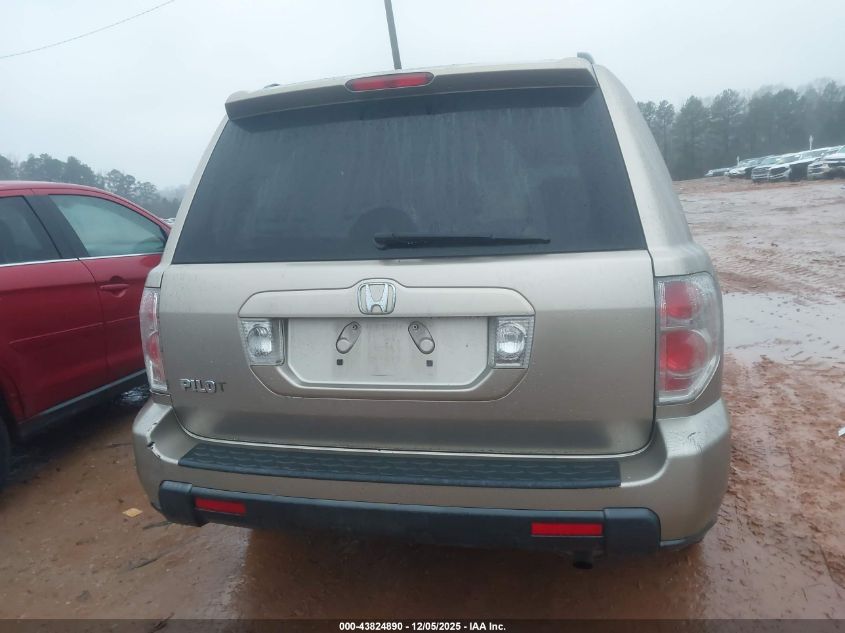 2007 Honda Pilot Ex-L VIN: 5FNYF28587B031649 Lot: 43824890