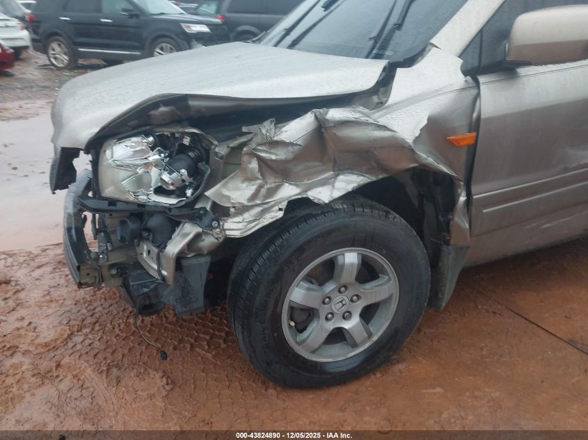 2007 Honda Pilot Ex-L VIN: 5FNYF28587B031649 Lot: 43824890