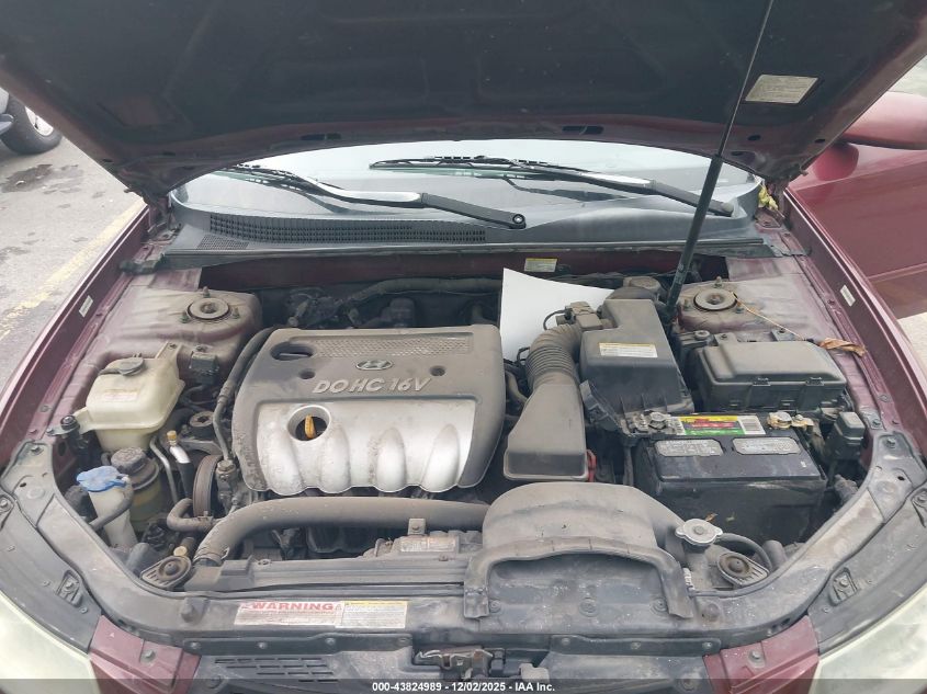 2007 Hyundai Sonata Gls VIN: 5NPET46C87H287915 Lot: 43824989