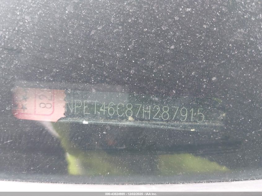 2007 Hyundai Sonata Gls VIN: 5NPET46C87H287915 Lot: 43824989