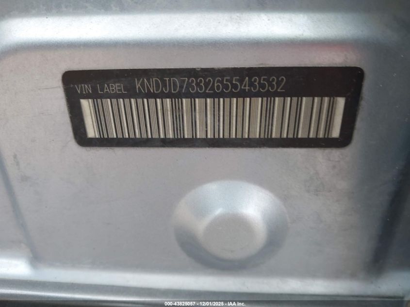 2006 Kia Sorento Ex/Lx VIN: KNDJD733265543532 Lot: 43825057