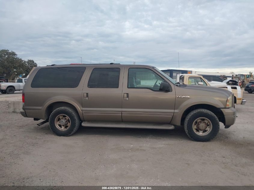 2005 Ford Excursion Eddie Bauer VIN: 1FMNU44L85EB52622 Lot: 43825079