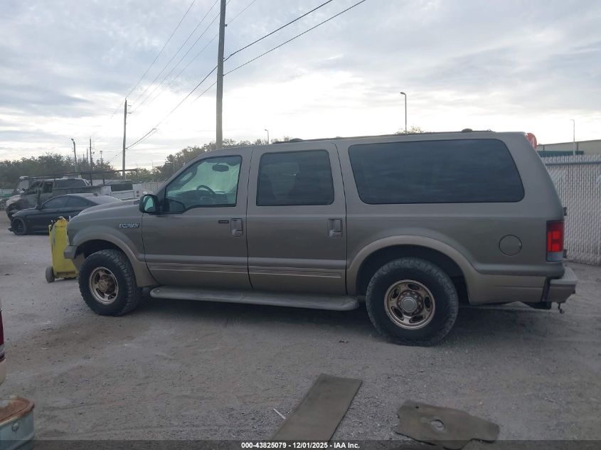 2005 Ford Excursion Eddie Bauer VIN: 1FMNU44L85EB52622 Lot: 43825079