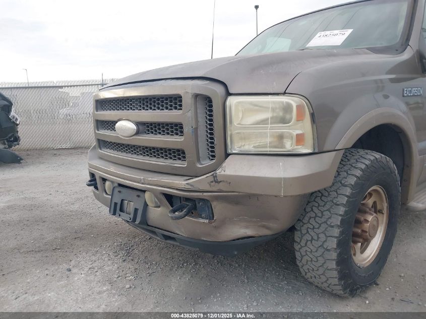 2005 Ford Excursion Eddie Bauer VIN: 1FMNU44L85EB52622 Lot: 43825079