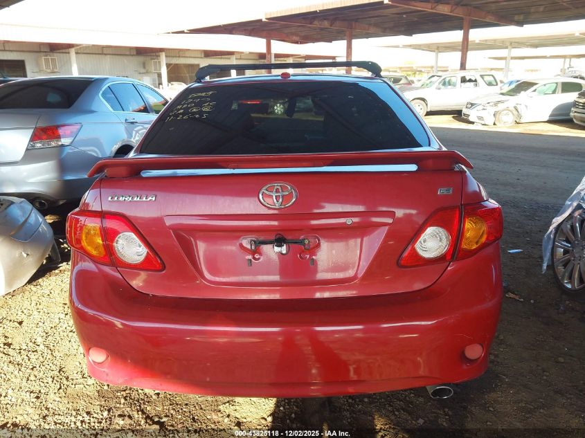 2009 Toyota Corolla Le VIN: JTDBL40E199031575 Lot: 43825118