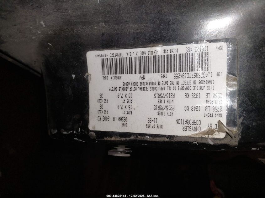 1996 Jeep Grand Cherokee Laredo VIN: 1J4GZ58S7TC194255 Lot: 43825141