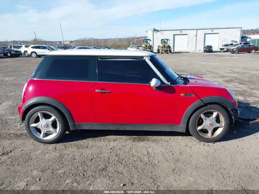 2004 Mini Cooper VIN: WMWRC33484TJ59655 Lot: 43825236