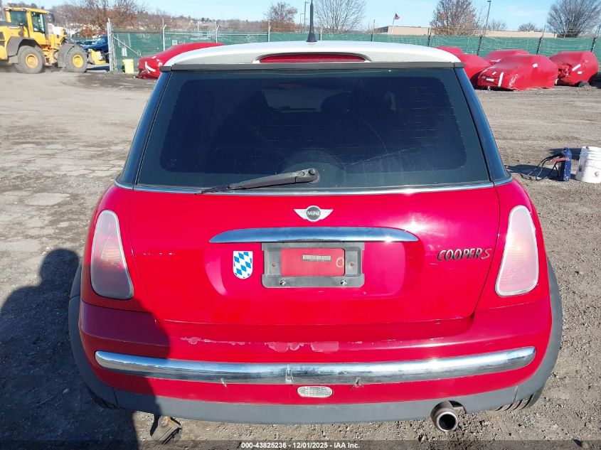 2004 Mini Cooper VIN: WMWRC33484TJ59655 Lot: 43825236