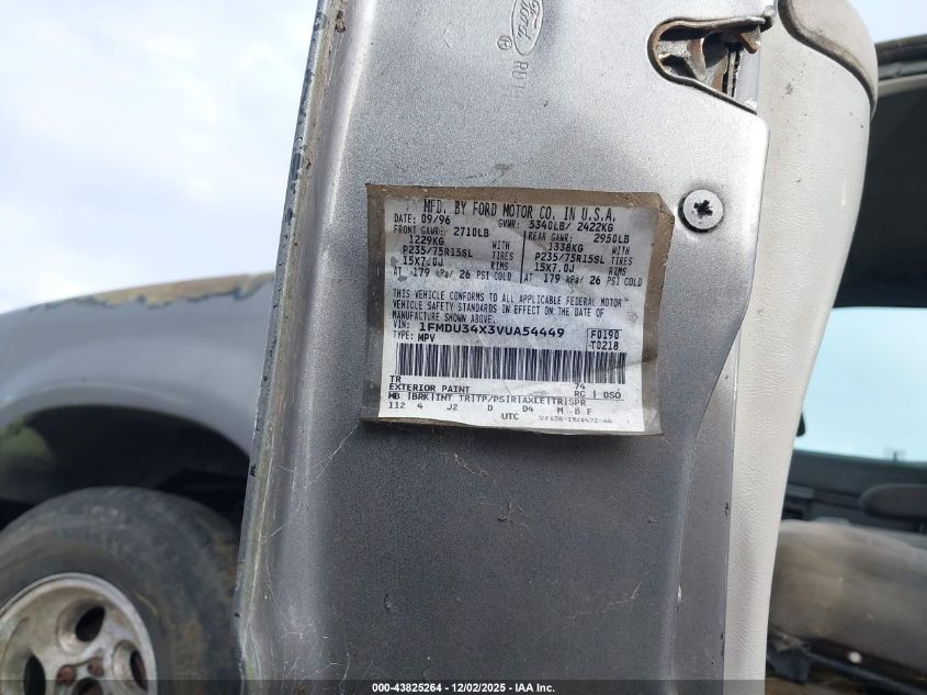 1997 Ford Explorer Eddie Bauer/Limited/Xl/Xlt VIN: 1FMDU34X3VUA54449 Lot: 43825264