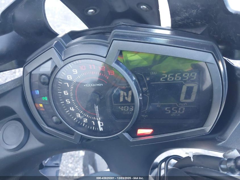 2019 Kawasaki Ex650 F VIN: JKAEXEK11KDA32890 Lot: 43825381