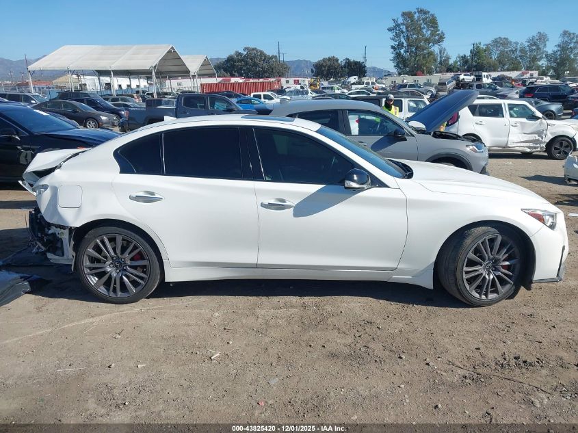 2022 Infiniti Q50 Red Sport 400 Awd VIN: JN1FV7DR2NM390275 Lot: 43825420