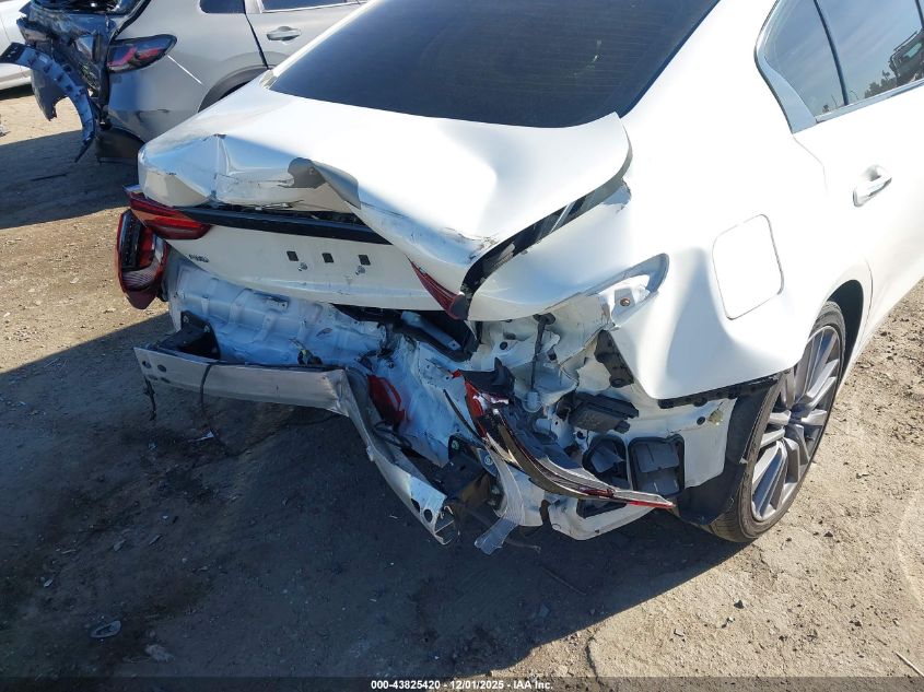 2022 Infiniti Q50 Red Sport 400 Awd VIN: JN1FV7DR2NM390275 Lot: 43825420