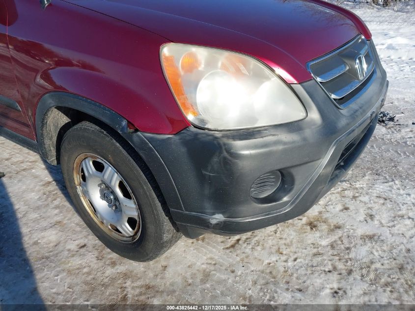 2005 Honda Cr-V Lx VIN: JHLRD78515C056543 Lot: 43825442