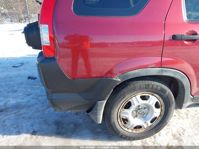 2005 Honda Cr-V Lx VIN: JHLRD78515C056543 Lot: 43825442