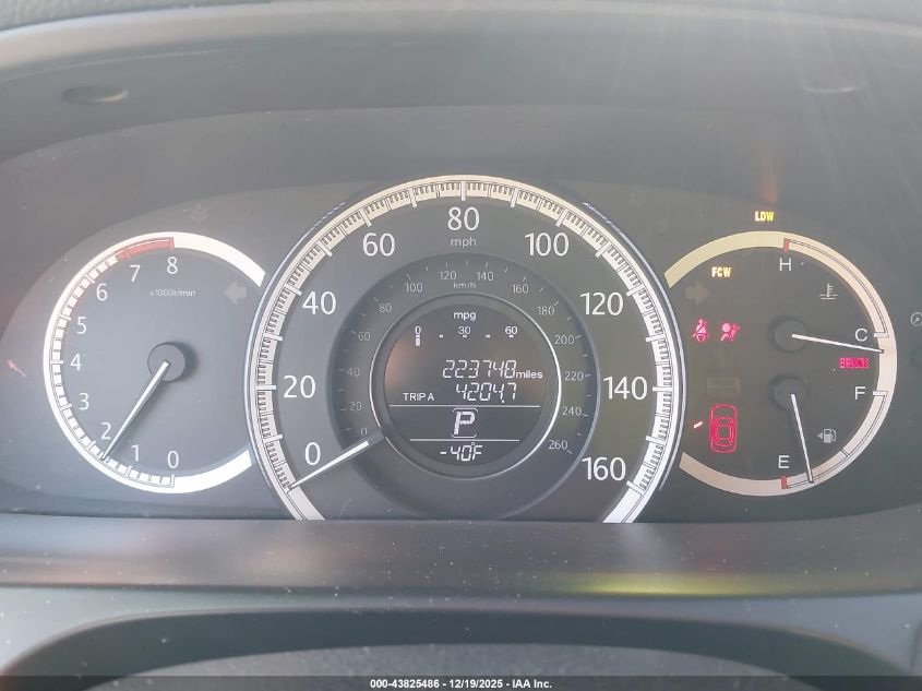 2015 Honda Accord Ex-L VIN: 1HGCR2F87FA165060 Lot: 43825486