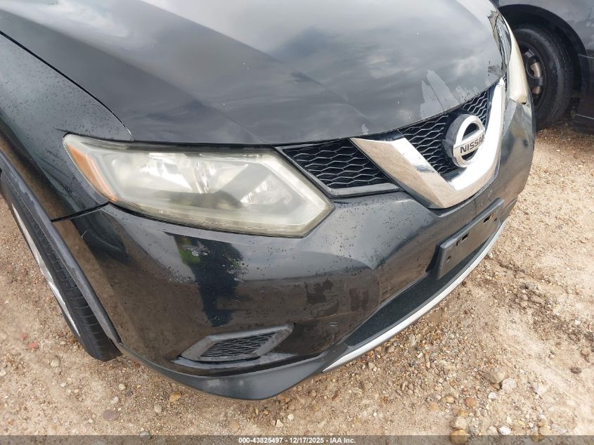 2015 Nissan Rogue S VIN: KNMAT2MT9FP511329 Lot: 43825497