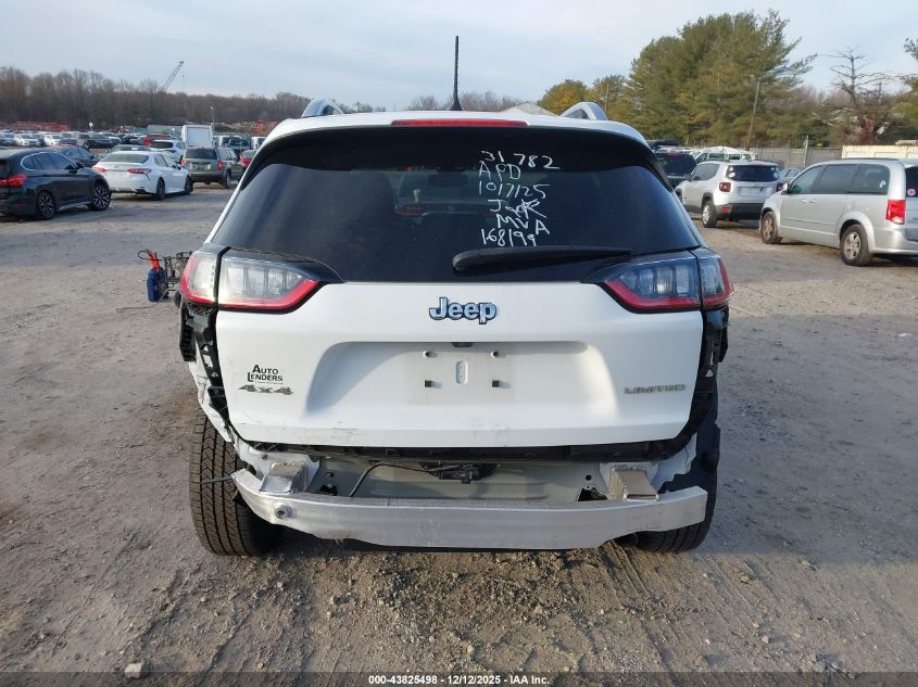 2021 Jeep Cherokee Limited 4X4 VIN: 1C4PJMDX8MD168199 Lot: 43825498
